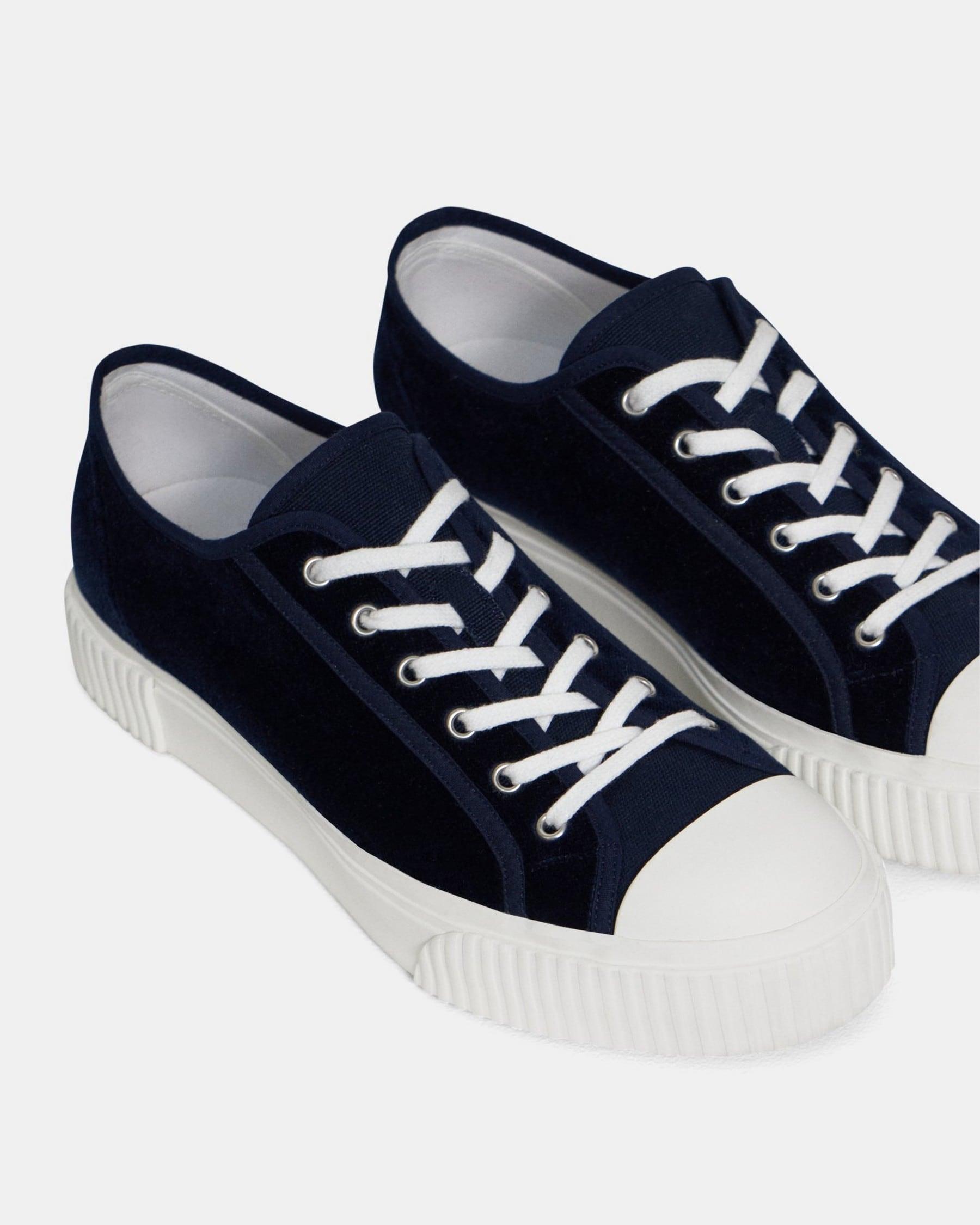 Low-Top Velvet Sneaker Product Image