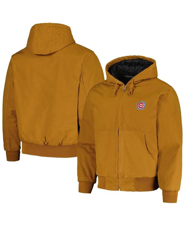 Mens Dunbrooke Brown Chicago Cubs Dakota Work Full-Zip Hoodie Jacket Product Image