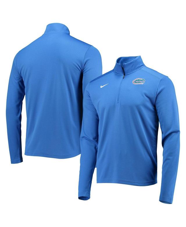 Mens Nike Royal Florida Gators Primary Logo Pacer Performance Quarter-Zip Jacket Product Image