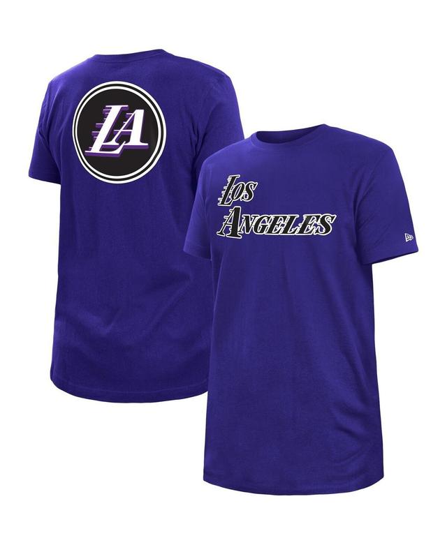 Mens New Era Blue Los Angeles Lakers 2022/23 City Edition Big and Tall T-shirt Product Image