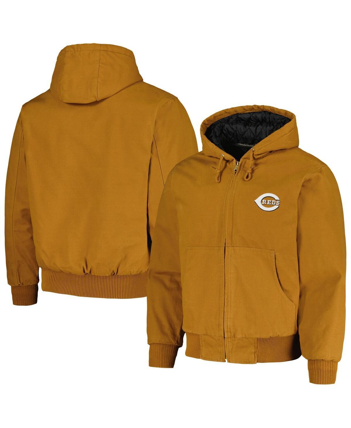 Mens Dunbrooke Brown Cincinnati Reds Dakota Work Full-Zip Hoodie Jacket Product Image