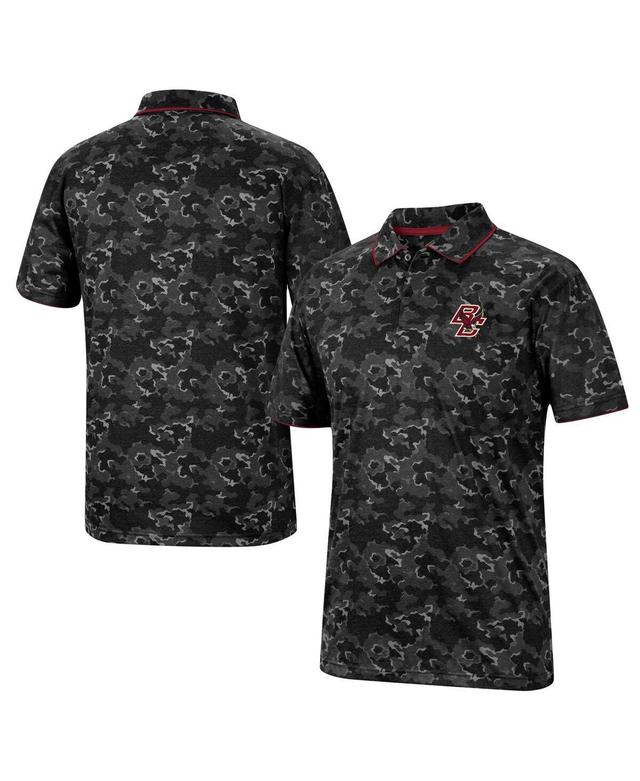 Mens Colosseum Black Boston College Eagles Speedman Polo Shirt Product Image