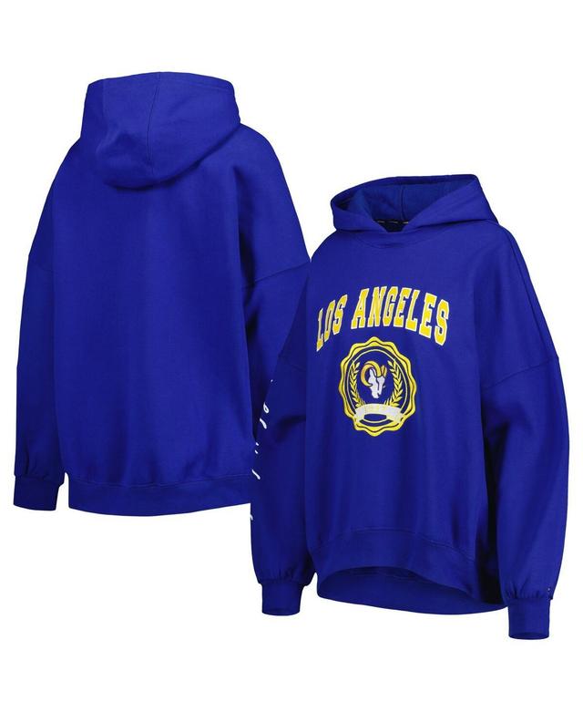 Womens Tommy Hilfiger Royal Los Angeles Rams Becca Drop Shoulder Pullover Hoodie Product Image