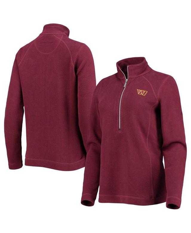 Womens Tommy Bahama Burgundy Washington Commanders Aruba Half-Zip Jacket Product Image