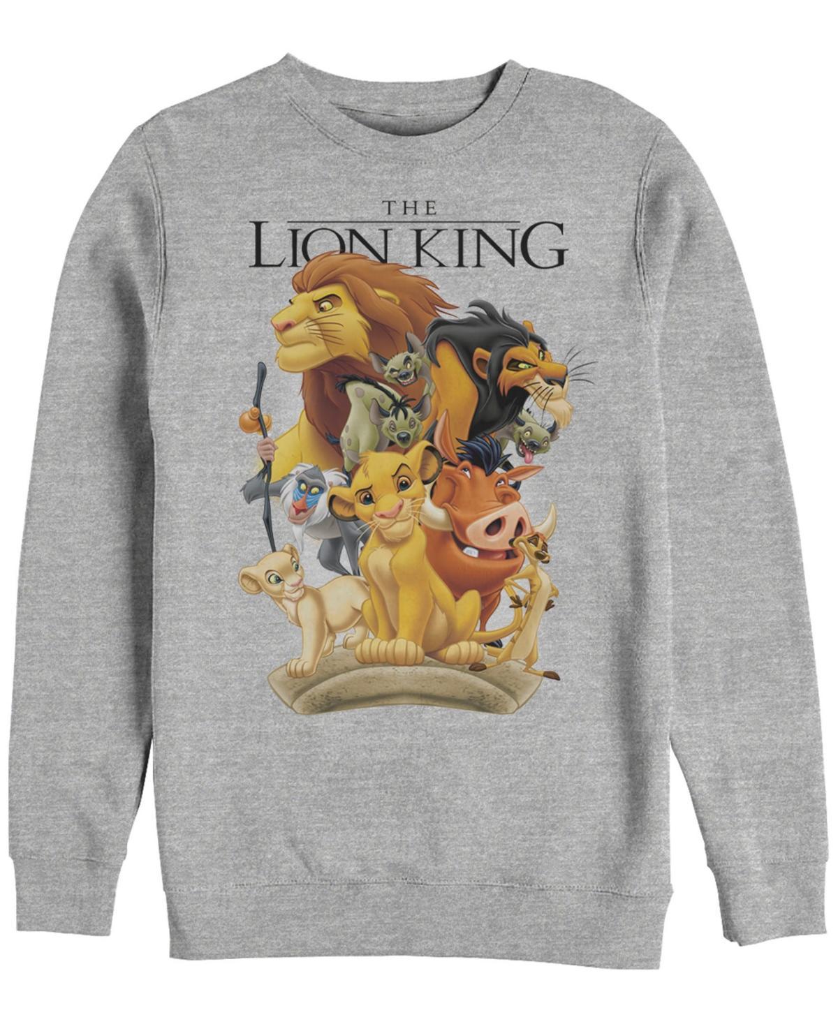 Disney Mens Lion King Pride Land Characters, Crewneck Fleece Product Image