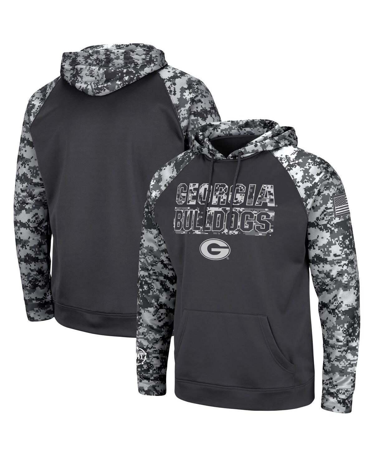 Mens Colosseum Charcoal Georgia Bulldogs Oht Military-Inspired Appreciation Digital Camo Pullover Hoodie Product Image