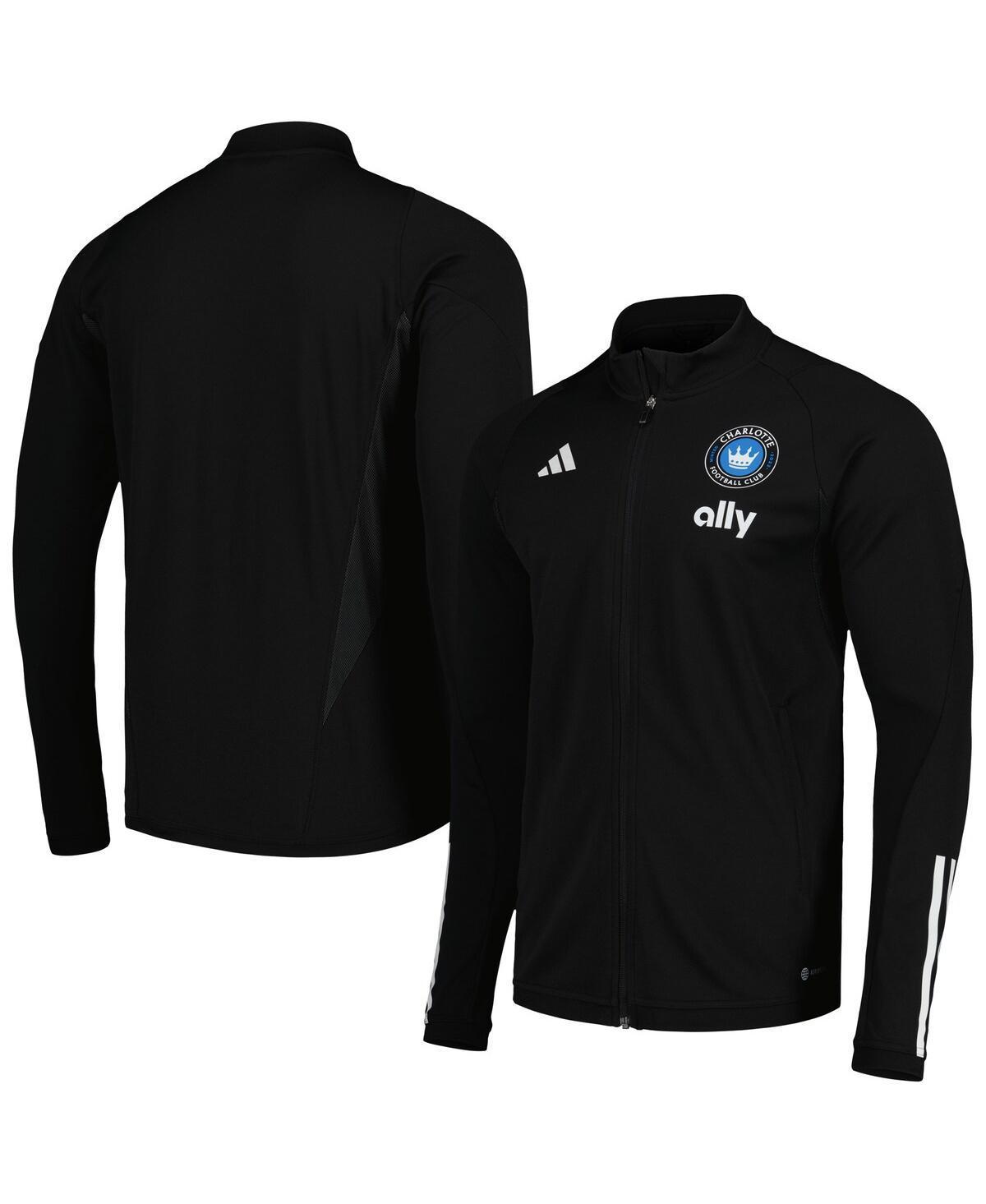 Mens adidas Black Charlotte Fc 2023 On-Field Aeroready Full-Zip Training Top Product Image