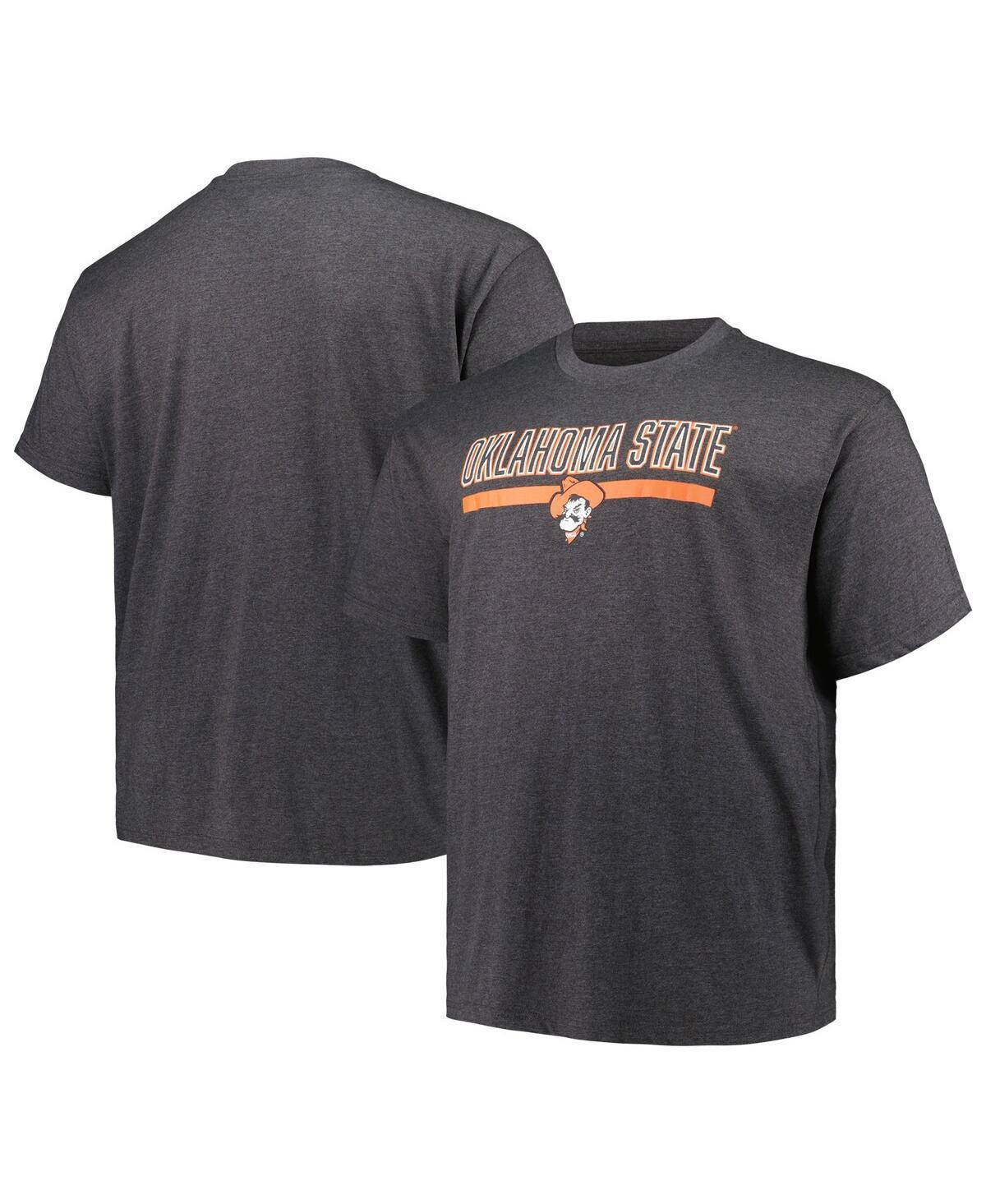 Mens Profile Heather Charcoal Oklahoma State Cowboys Big and Tall Team T-shirt Product Image