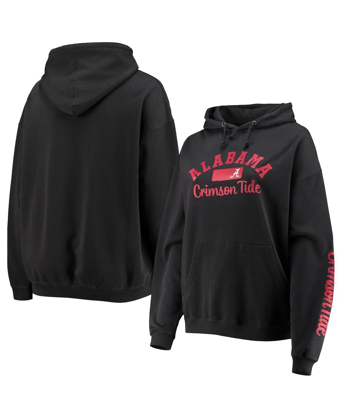 Womens Pressbox Alabama Crimson Tide Rock n Roll Super Oversized Pullover Hoodie Product Image