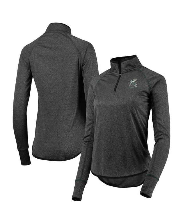 Womens Colosseum Michigan State Spartans Stingray Raglan Quarter-Zip Top Product Image