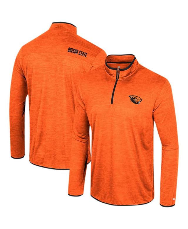 Mens Colosseum Orange Oregon State Beavers Wright Quarter-Zip Windshirt Product Image