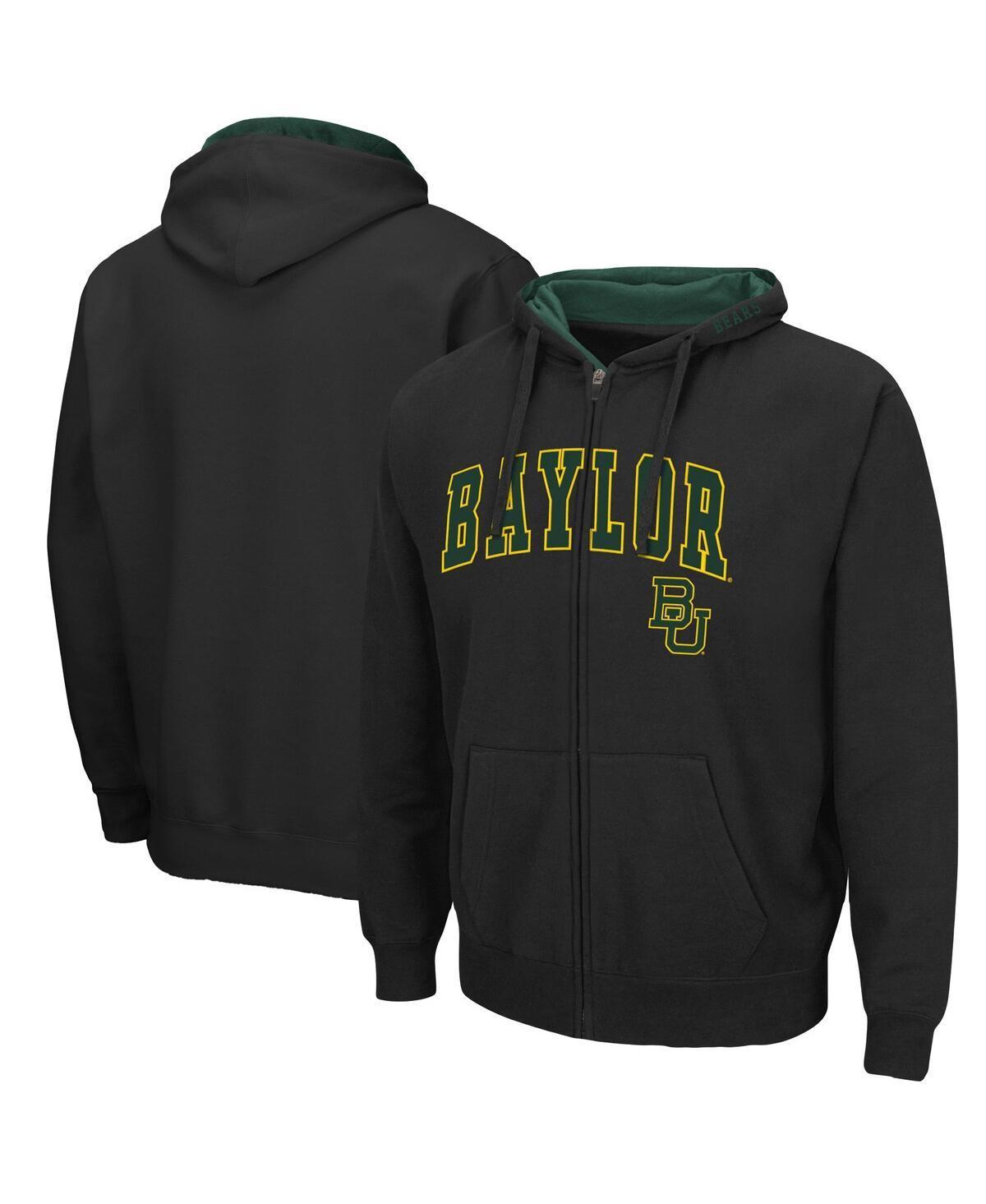 Mens Colosseum Black Baylor Bears Arch & Logo 3.0 Full-Zip Hoodie Product Image