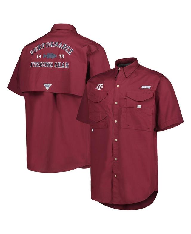 Mens Columbia Maroon Texas A&M Aggies Bonehead Button-Up Shirt Product Image