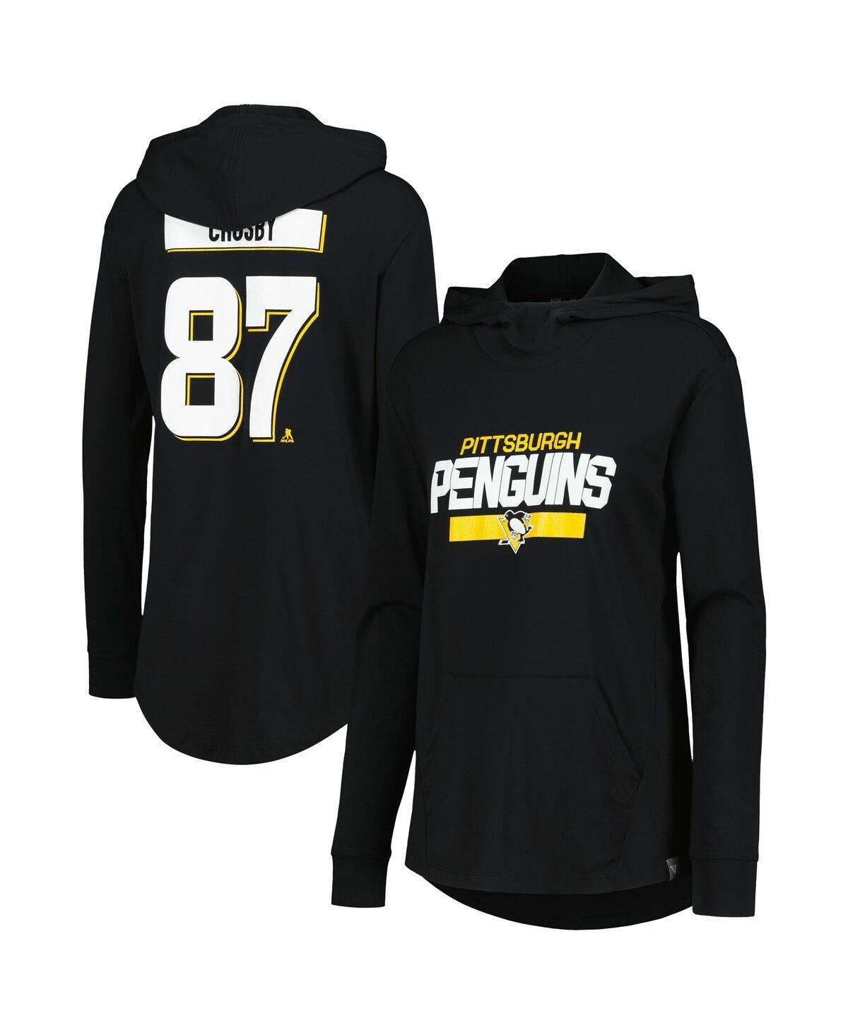 Womens Levelwear Sidney Crosby Pittsburgh Penguins Vivid Player Name & Number Pullover Hoodie Product Image