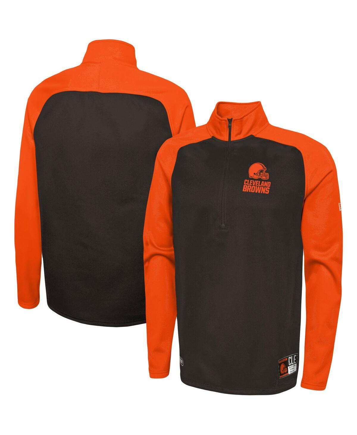 Mens New Era Cleveland s Combine Authentic O-Line Raglan Half-Zip Jacket Product Image