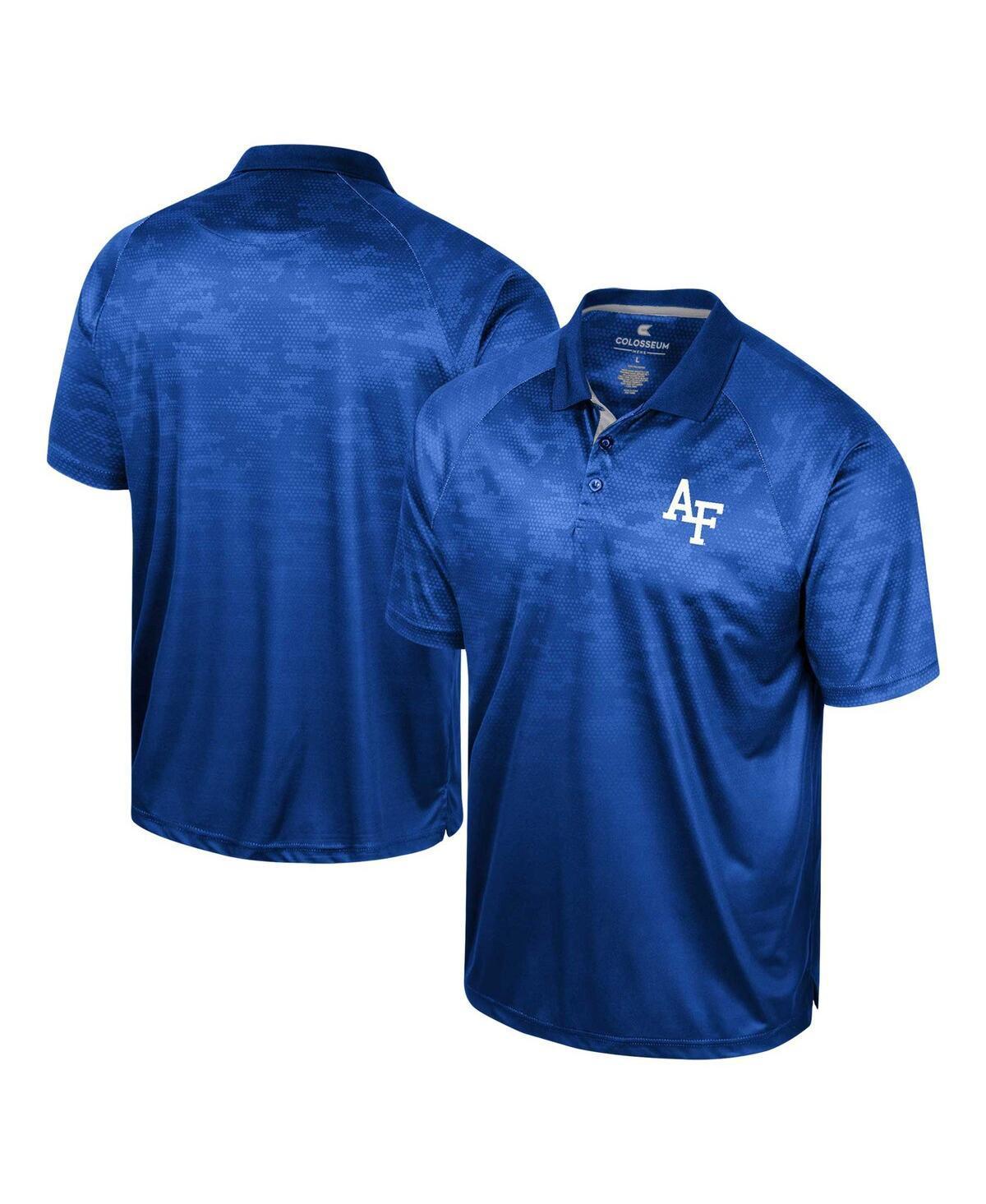 Mens Colosseum Royal Air Force Falcons Honeycomb Raglan Polo Product Image