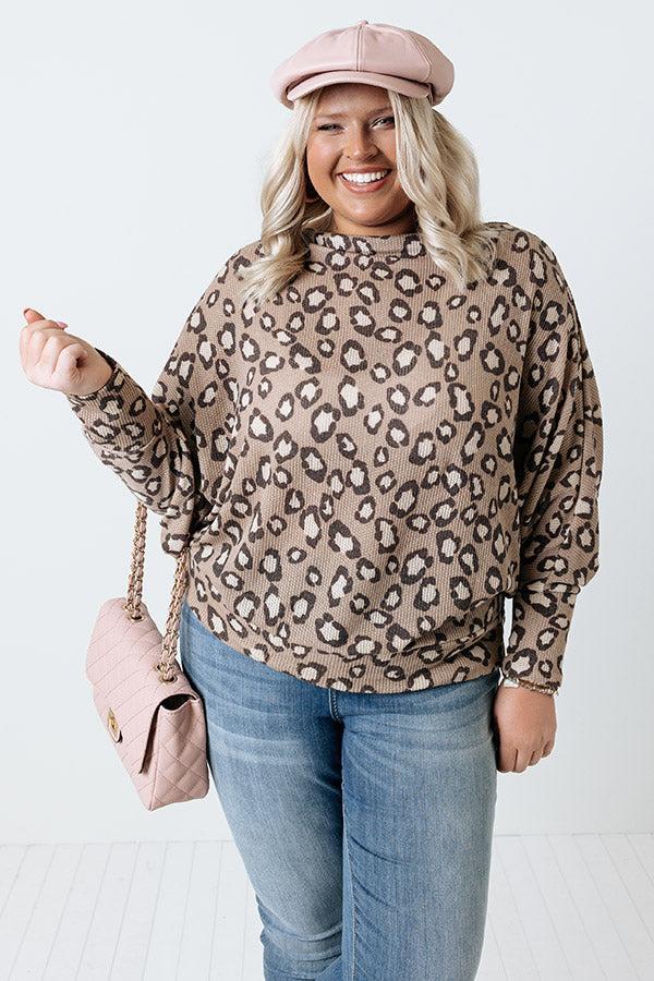 Sneak Away Leopard Shift Top Curves Product Image