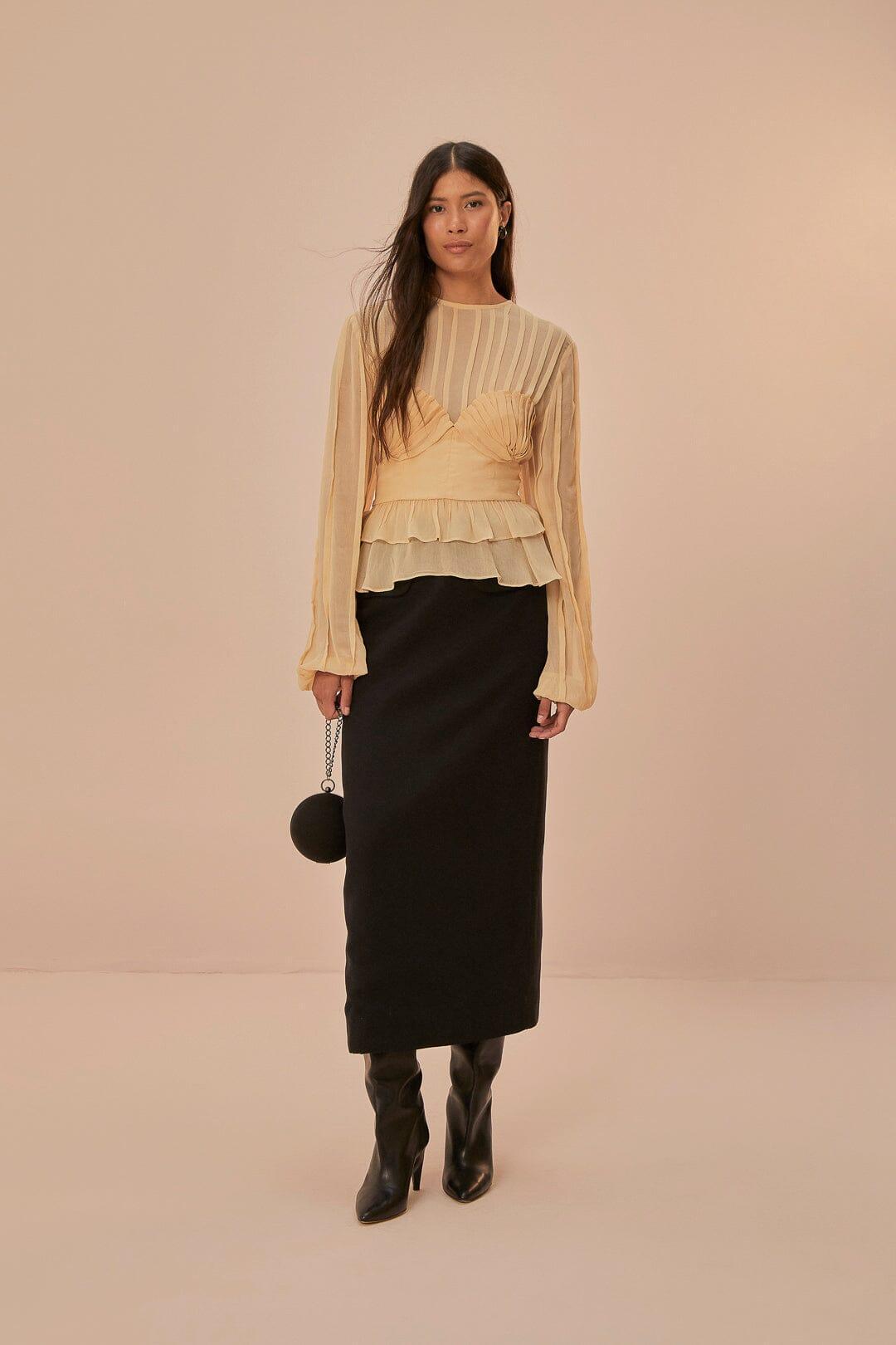 Black Midi Skirt Product Image