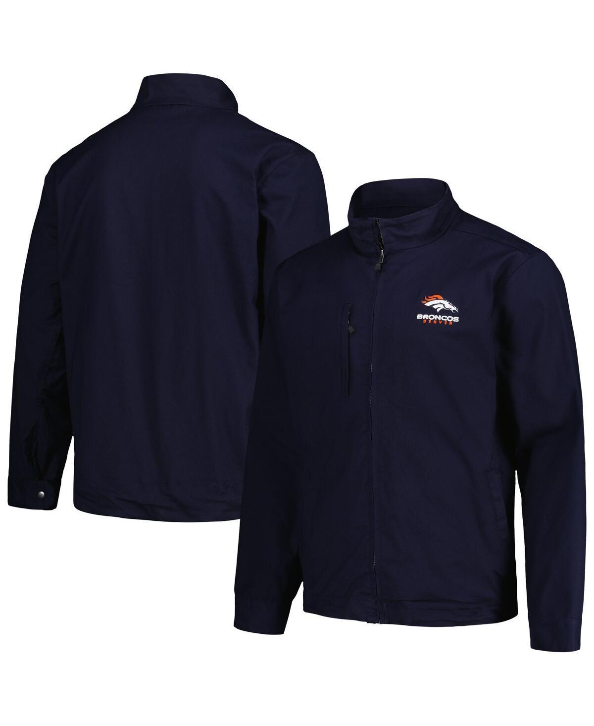 Mens Dunbrooke Denver Broncos Journey Workwear Tri-Blend Full-Zip Jacket Blue Product Image