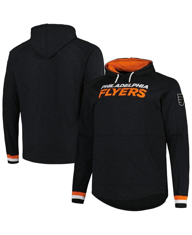 Mens Mitchell & Ness Black Philadelphia Flyers Big & Tall Legendary Raglan Pullover Hoodie Product Image