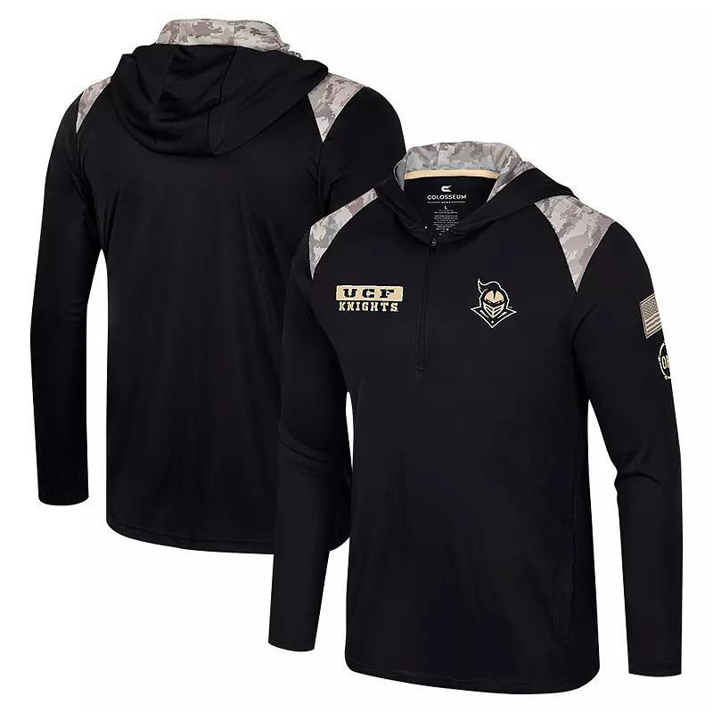 Mens Colosseum UCF Knights OHT Military Appreciation Quarter-Zip Hoodie Jacket Product Image