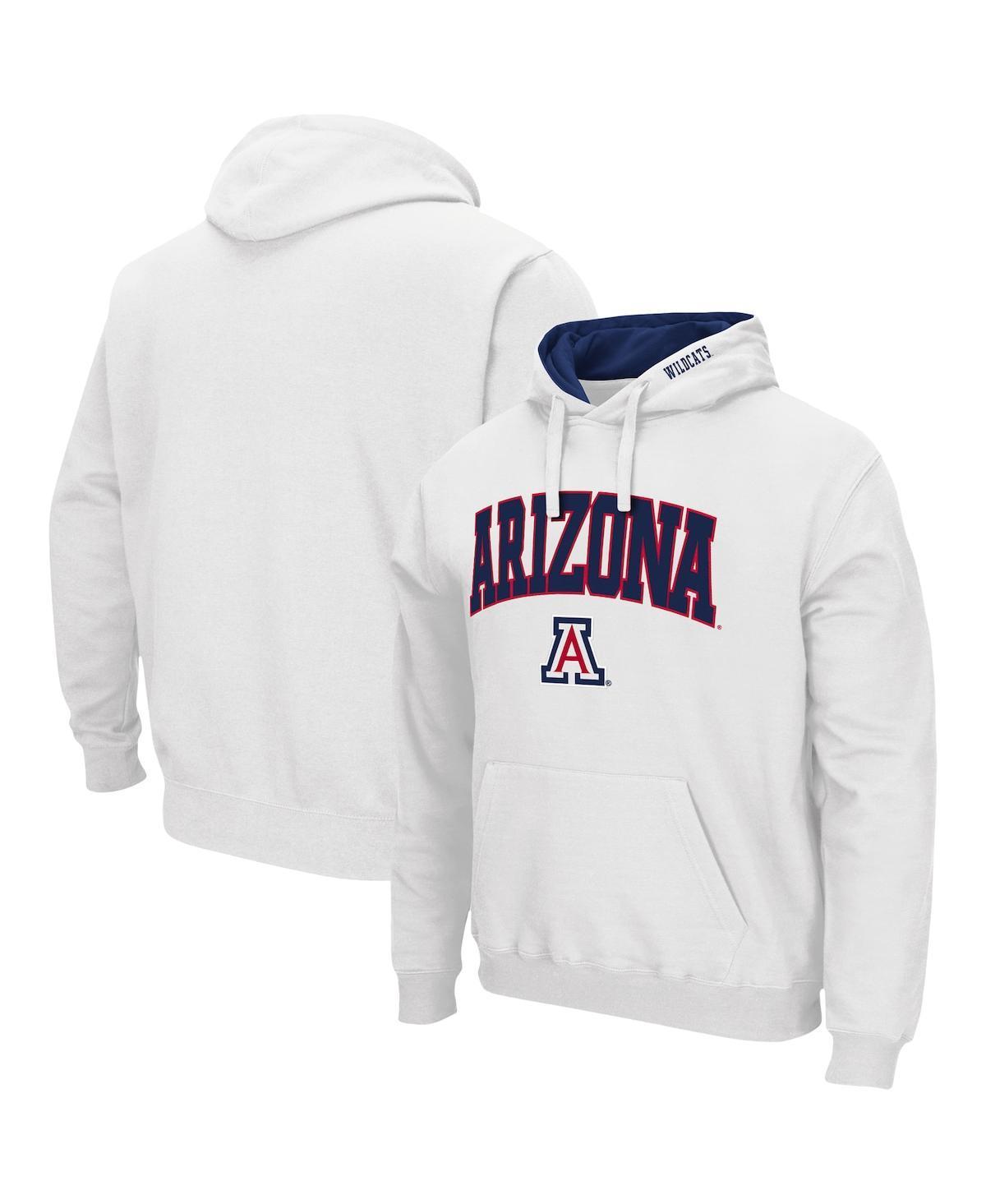 Mens Colosseum Arizona Wildcats Arch & Logo 3.0 Pullover Hoodie Product Image