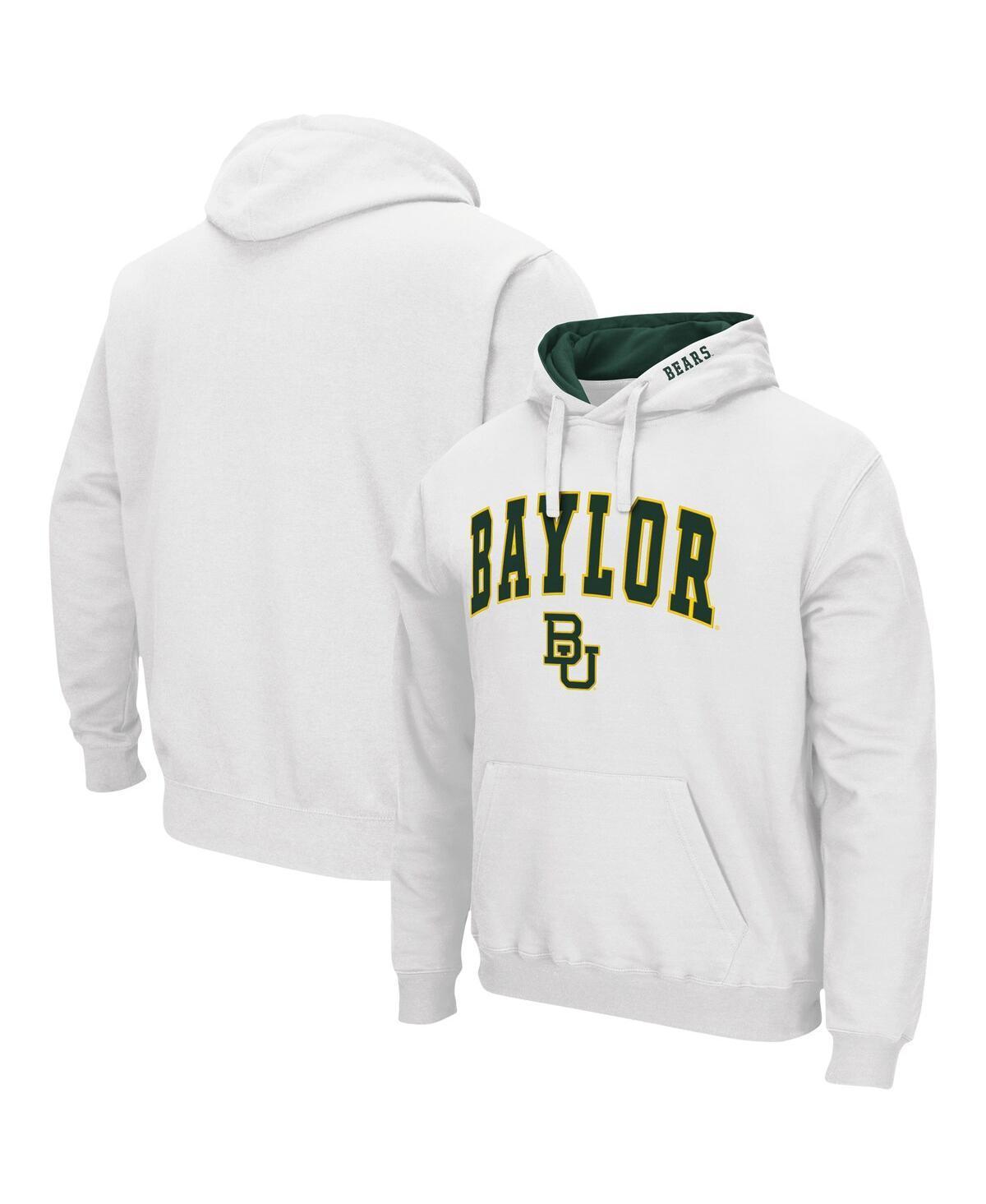 Mens Colosseum White Baylor Bears Arch & Logo 3.0 Pullover Hoodie Product Image