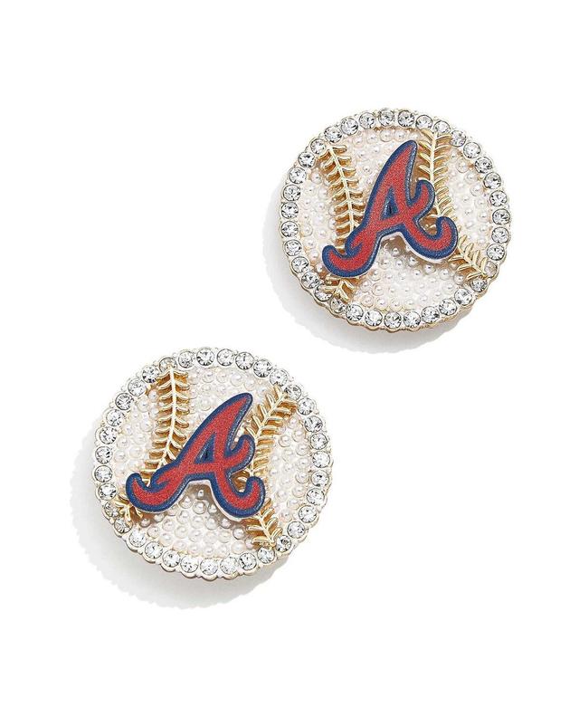 Womens Baublebar Atlanta Braves Statement Stud Earrings Product Image