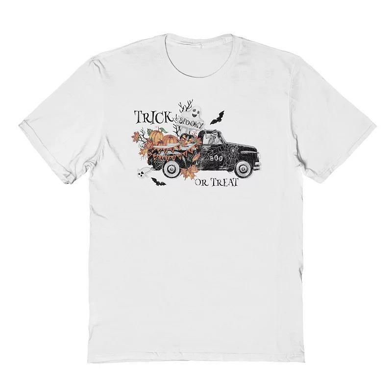 Mens Spooky Truck Halloween Graphic Tee Product Image