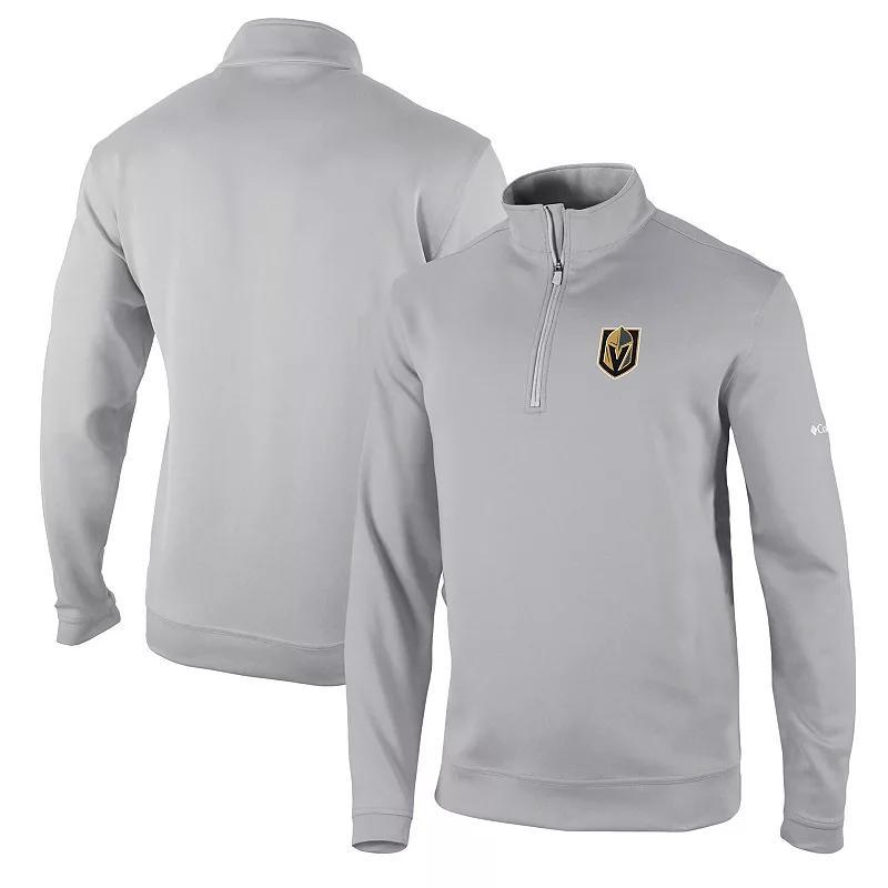 Mens Columbia Gray Vegas Golden Knights Wickham Hills Omni-Wick Quarter-Zip Jacket Product Image