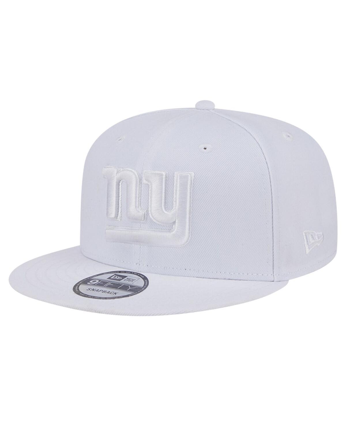 Mens New Era New York Giants Main White 9FIFTY Snapback Hat Product Image