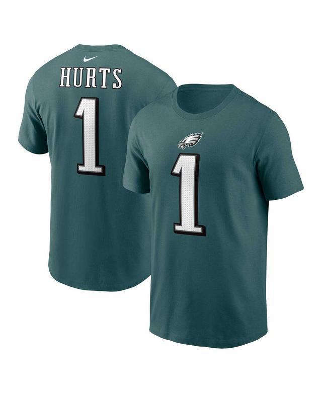 Mens Nike Jalen Hurts Midnight Philadelphia Eagles Player Name & Number T-Shirt Product Image