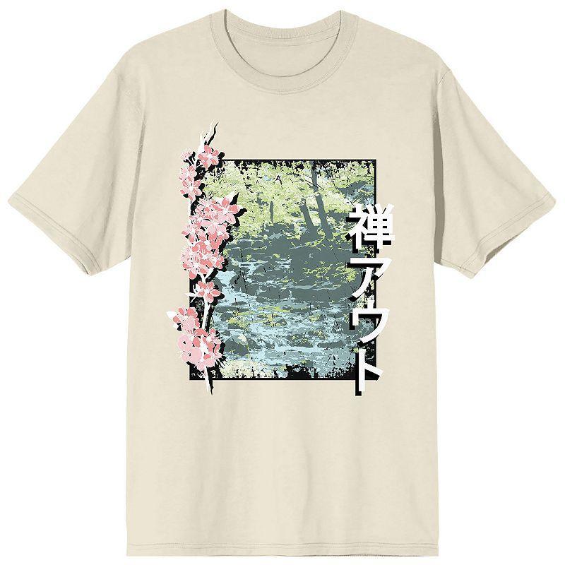 Mens Natural World Cherry Blossom Tee White Product Image