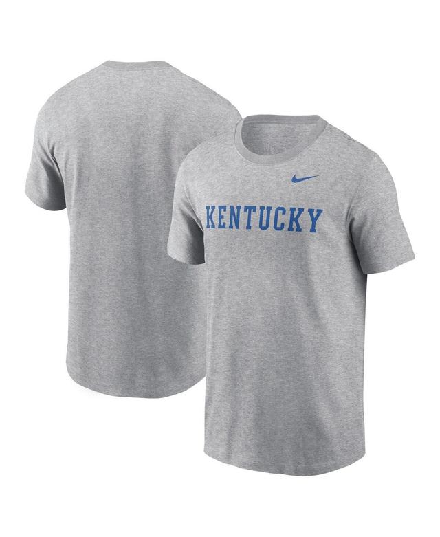 Nike Mens Heather Gray Kentucky Wildcats Primetime Evergreen Wordmark T-Shirt Product Image