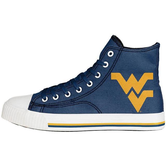 Mens FOCO West Virginia Mountaineers Big Logo High Top Canvas Shoes Product Image