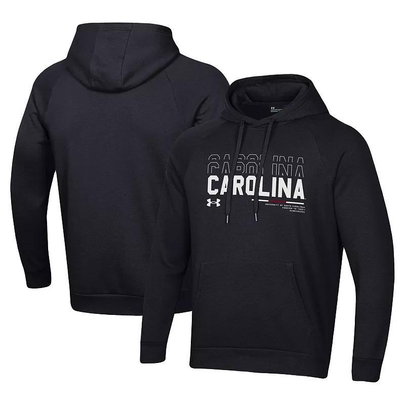 Mens Under Armour South Carolina Gamecocks 2024 Sideline Wordmark Rival Pullover Hoodie Product Image