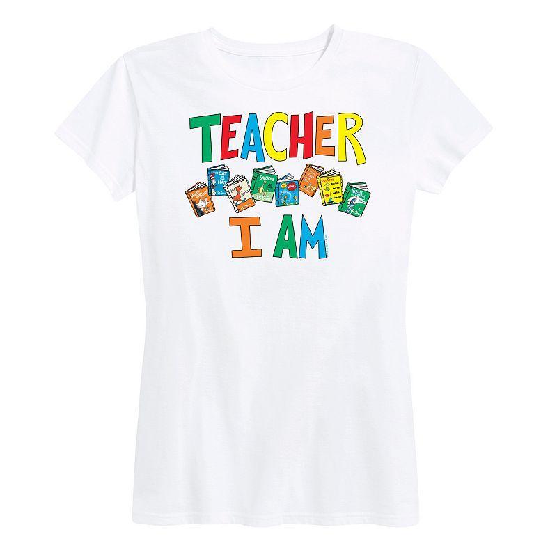 Womens Dr. Seuss Teacher I Am Graphic Tee Product Image