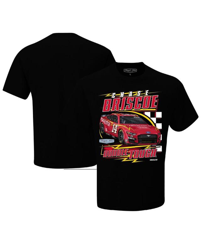 Mens Stewart-Haas Racing Team Collection Black Chase Briscoe Mahindra Tractors Throwback T-shirt Product Image