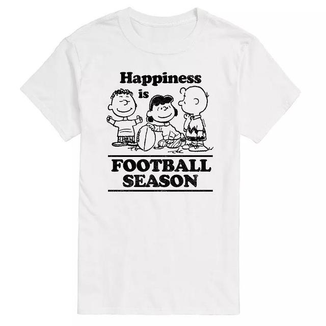 Mens Peanuts Happiness Is Football Season Tee Product Image