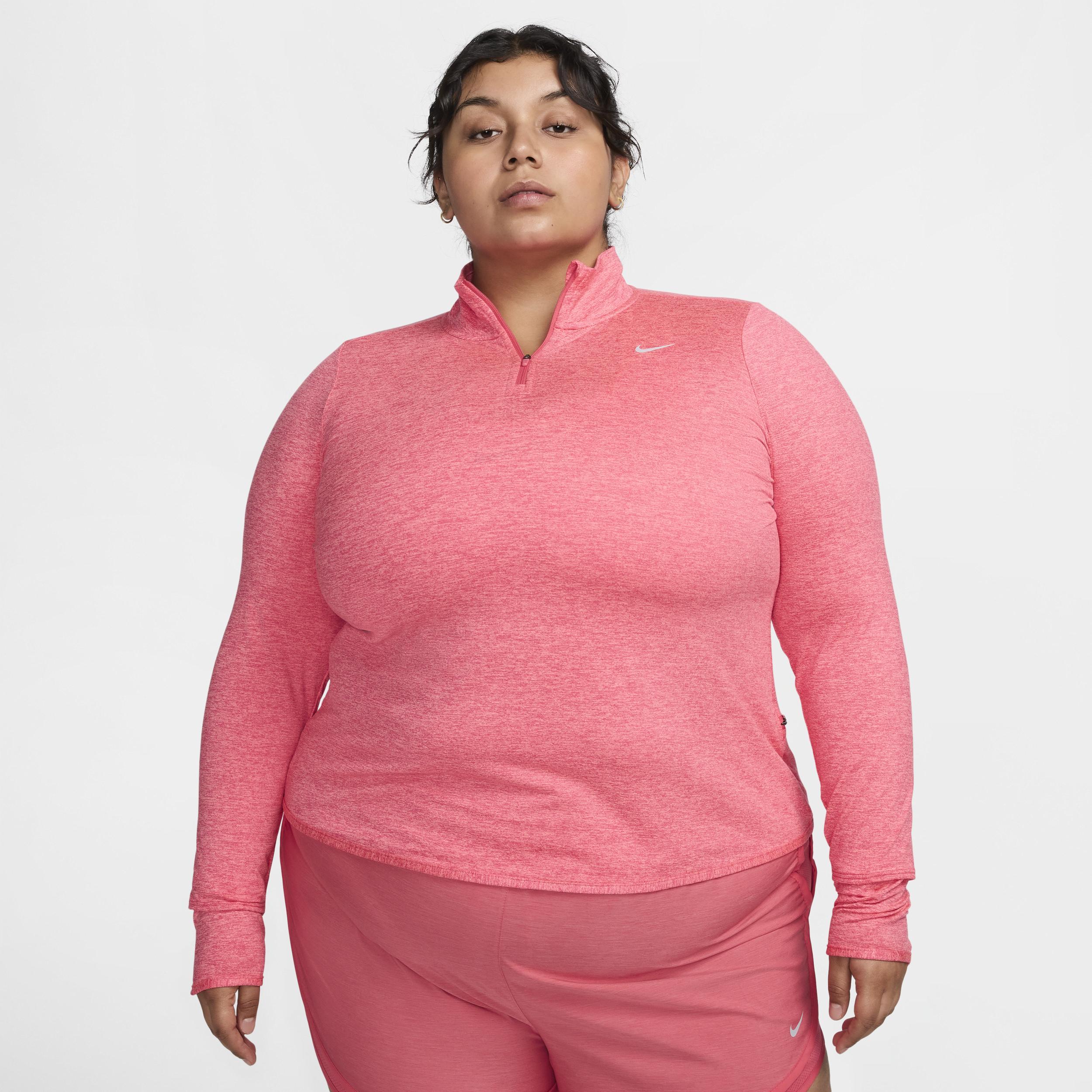 Nike Women's Dri-FIT Swift Element UV 1/4-Zip Running Top (Plus Size) Product Image