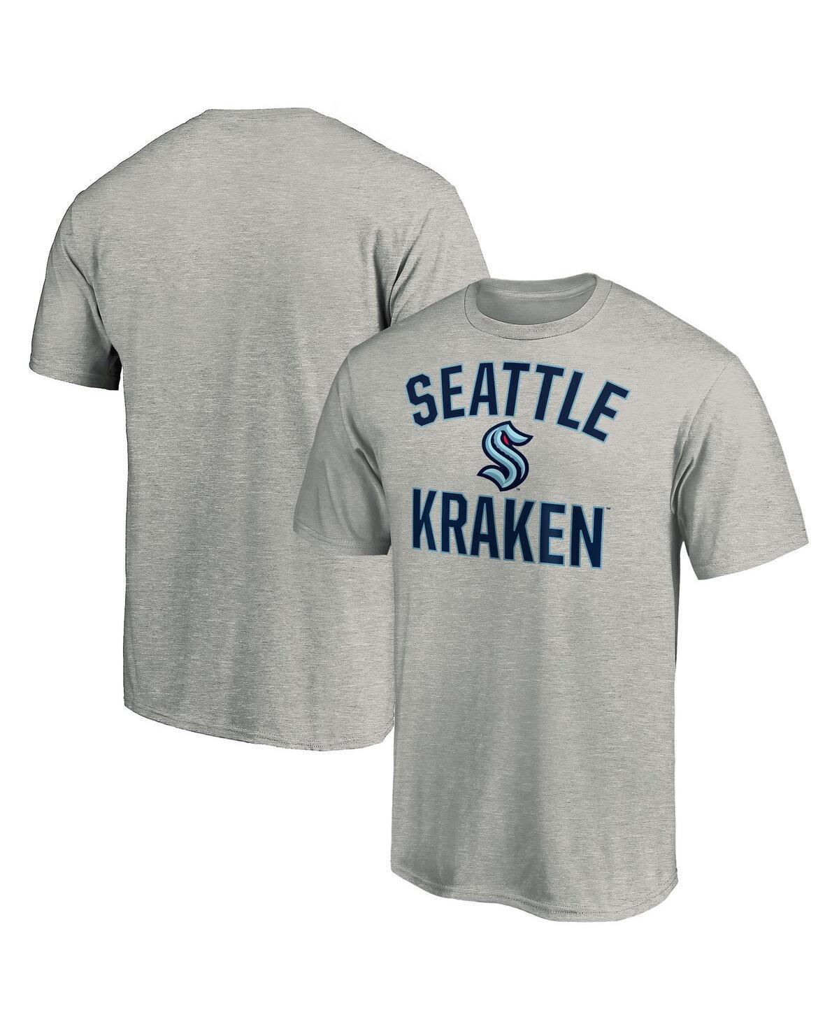 Mens Fanatics Heathered Gray Seattle Kraken Big and Tall Victory Arch T-shirt Product Image