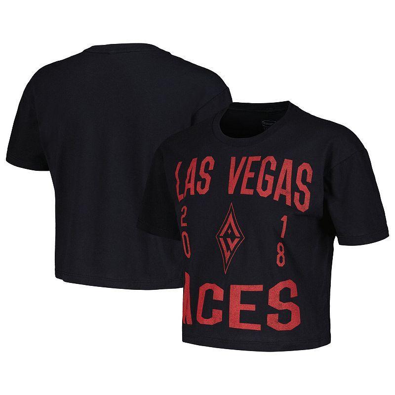 Womens Stadium Essentials Black Las Vegas Aces City Year Cropped T-Shirt Product Image