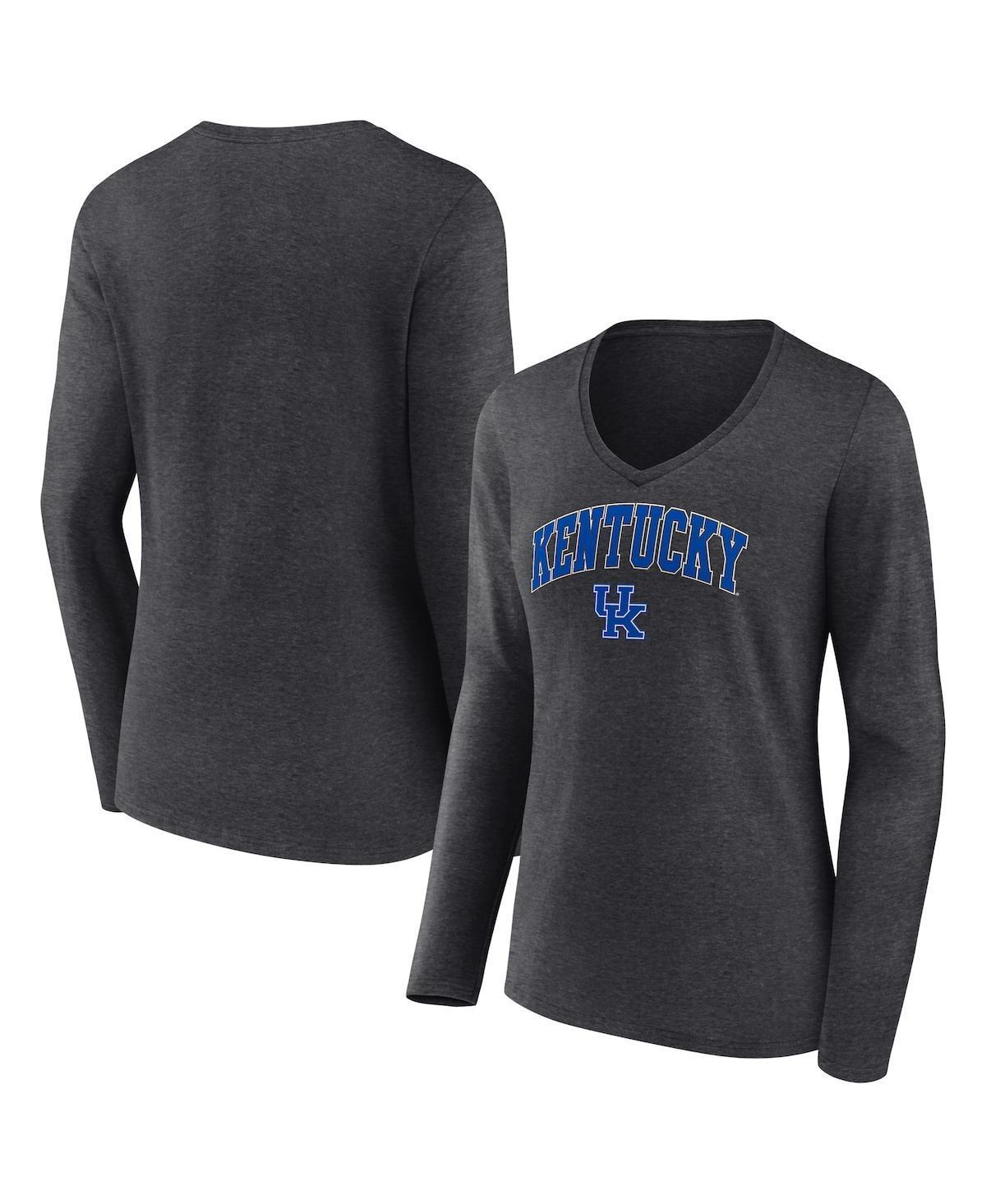 Womens Fanatics Branded Kentucky Wildcats Evergreen Campus Long Sleeve V-Neck T-Shirt Product Image