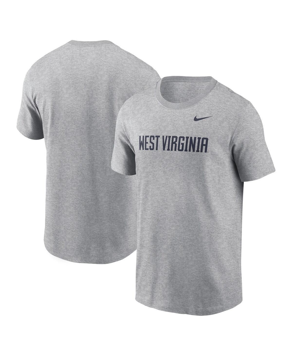 Nike Mens Heather Gray West Virginia Mountaineers Primetime Wordmark T-Shirt Product Image