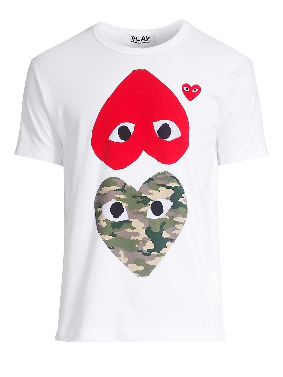 Mens Two Heart Camo Cotton Tee Product Image