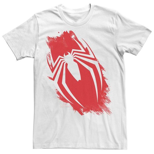 Mens Marvel Spider-Man Brush Logo Graphic Tee Product Image