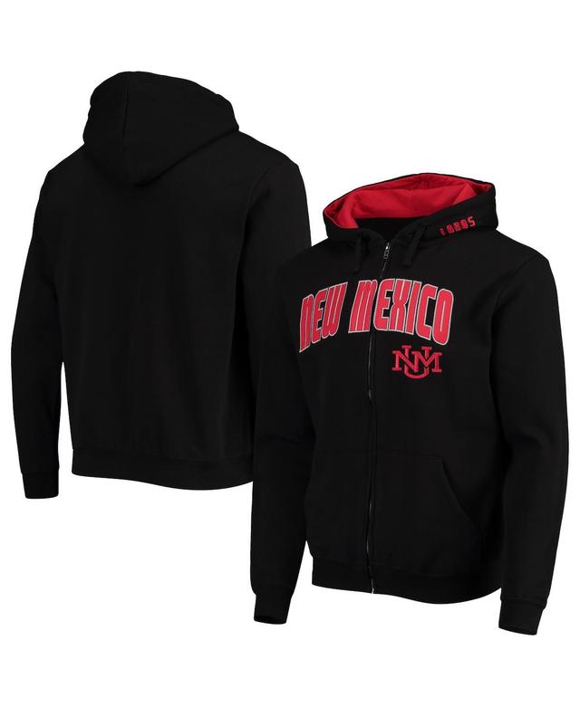 Mens Colosseum New Mexico Lobos Arch & Logo 3.0 Full-Zip Hoodie Product Image