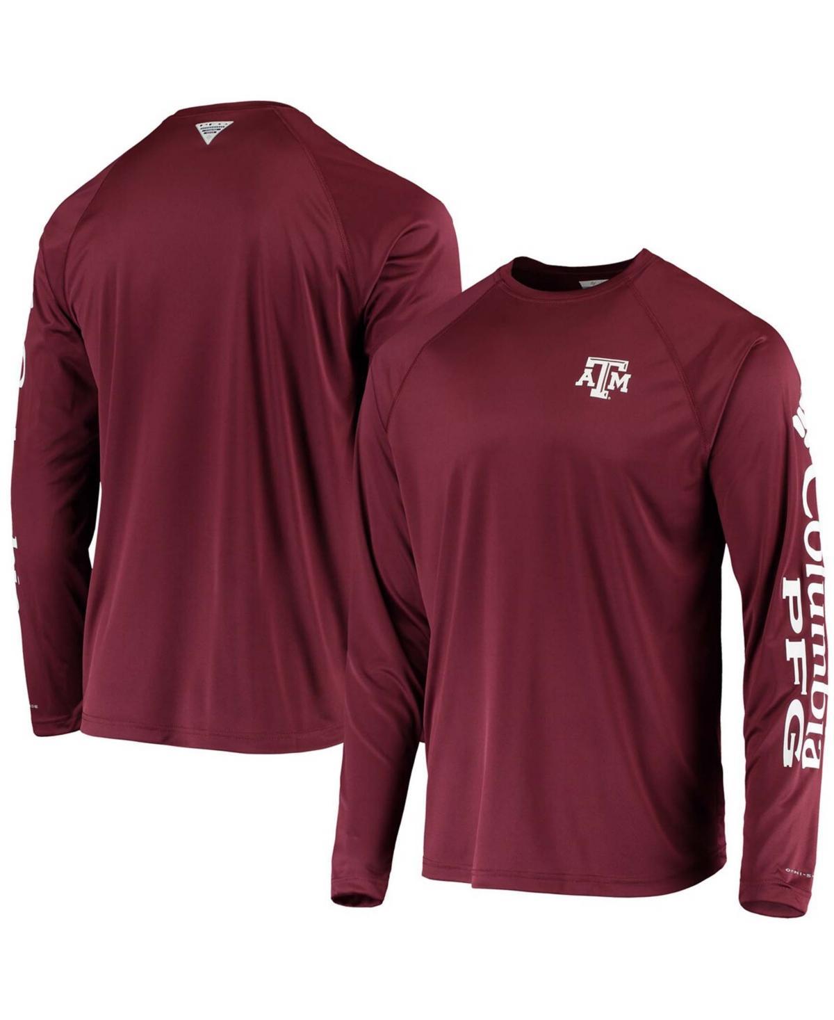 Columbia Men's Collegiate PFG Terminal Tackle Long Sleeve Shirt - Texas A&M- Product Image