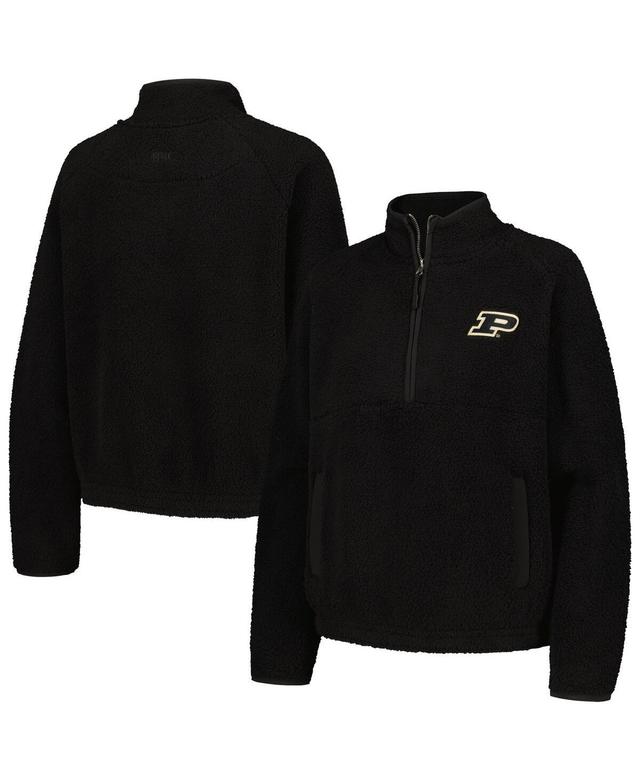 Womens Black Purdue Boilermakers Everest Half-Zip Sweatshirt Product Image