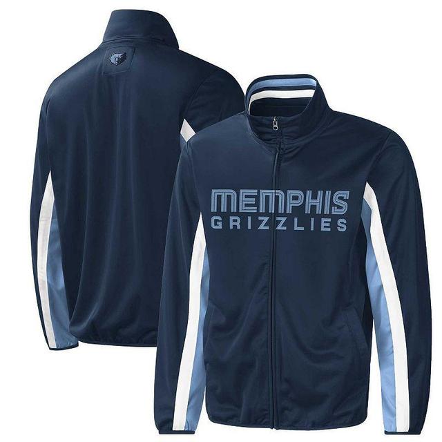 Mens G-III Sports by Carl Banks Navy Memphis Grizzlies Contender Wordmark Full-Zip Track Jacket Grz Blue Product Image